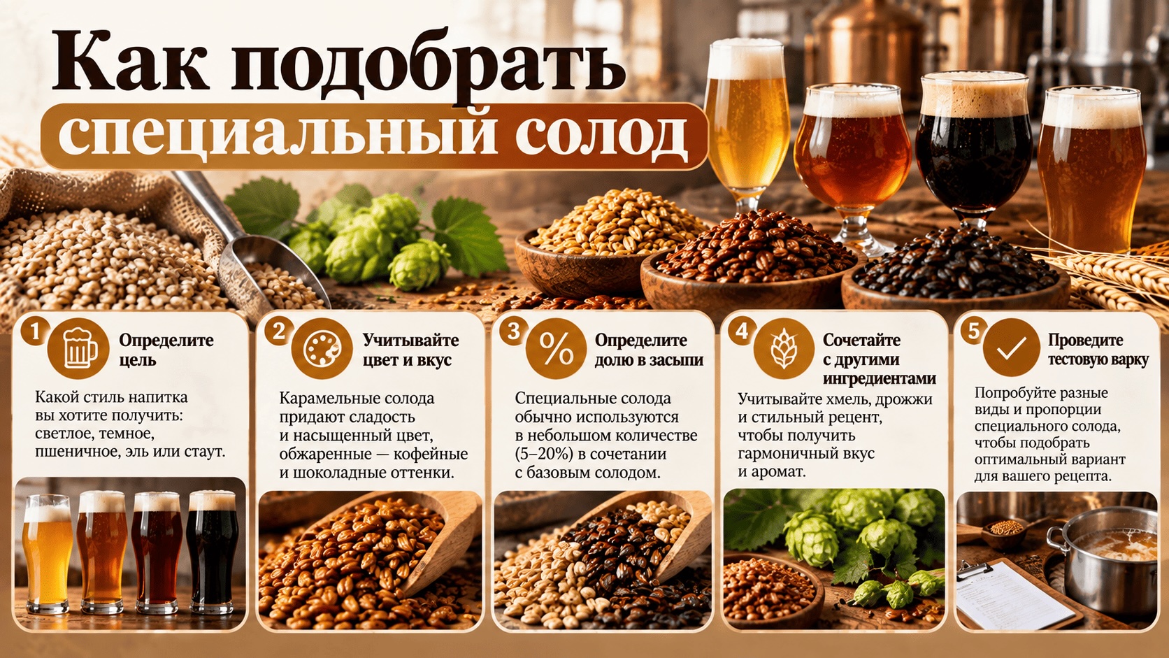 Как подобрать специальный солод